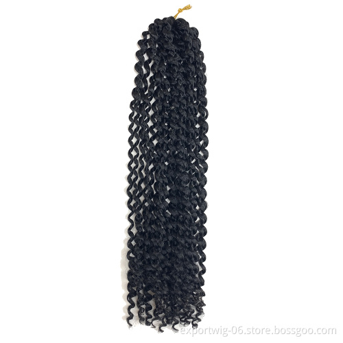 Passion Twist Crochet Hair 18 Inch 80g Synthetic Fiber Curly Spring Twist Crochet Braiding Hair Extension for Black Women